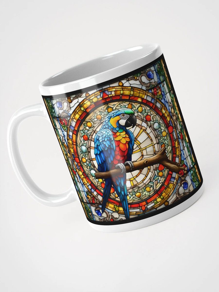 #002 - Blue Throated Macaw Stained Glass Mug product image (5)