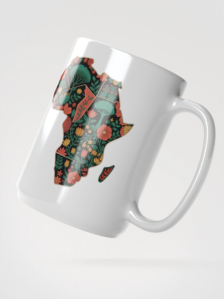 Map of Africa Floral Flower Design Mug product image (2)