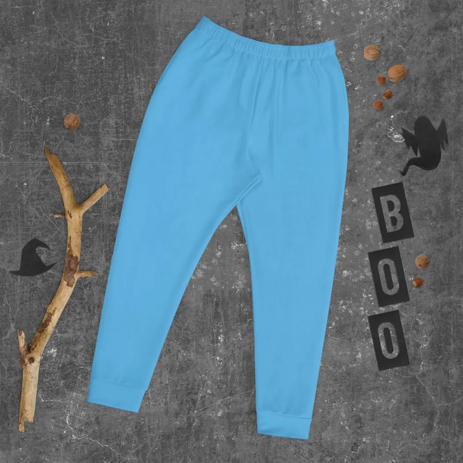 Plain Sky-Blue True Summer Recycled Polyester Premium Men's Joggers by Treasure Pie product image (9)