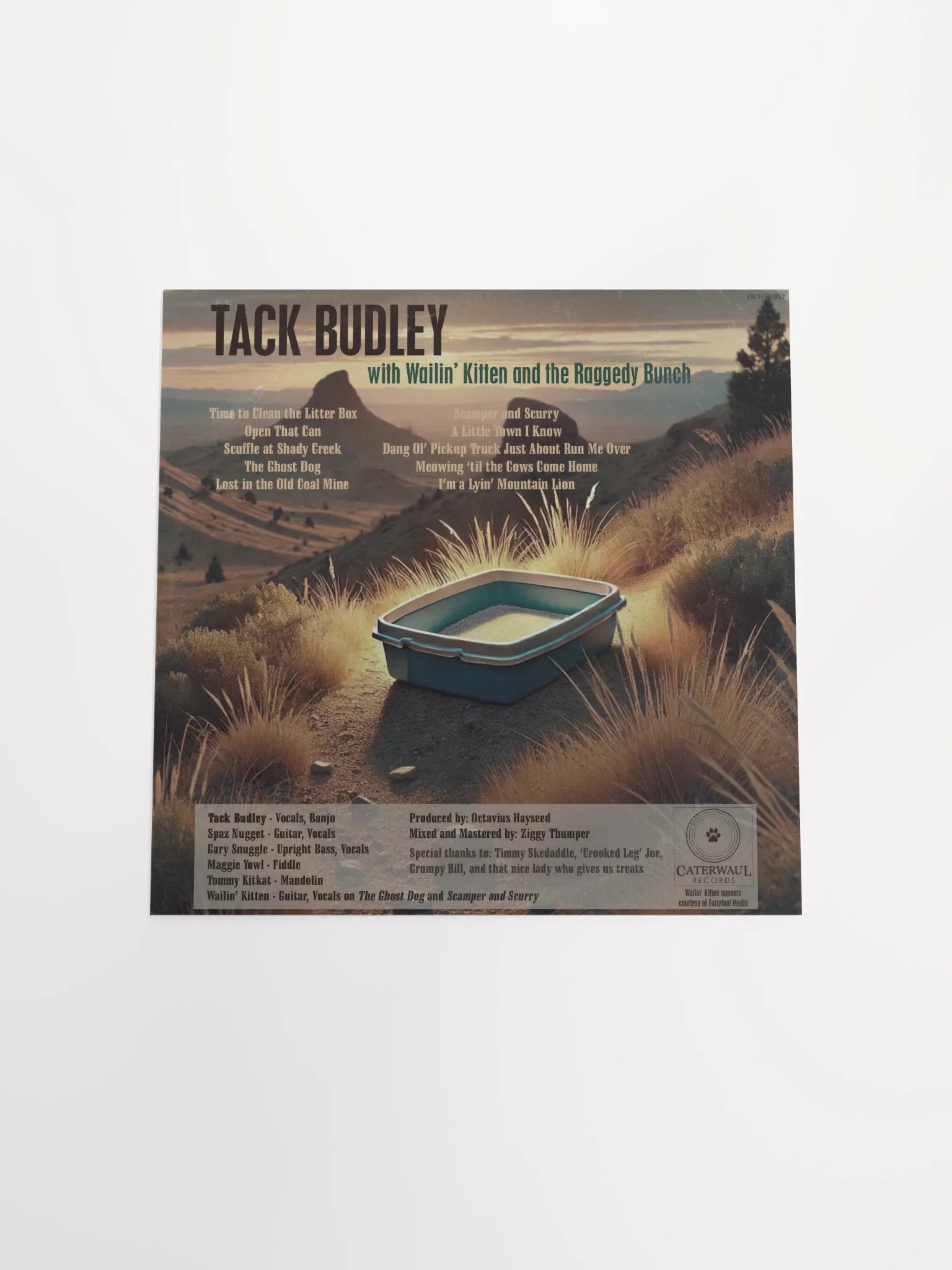 Tack Budley poster - Album jacket (back) - 12