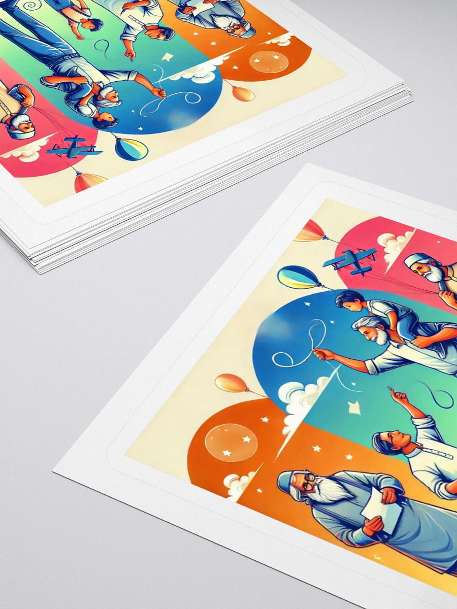 Inspiring Fathers Kiss Cut Stickers product image (10)