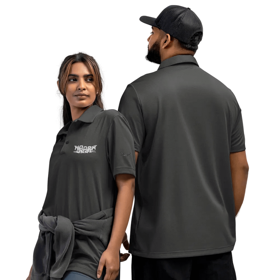 Space-Dyed Polo Shirt - Embroidered - White HApex Gear White Logo product image (7)