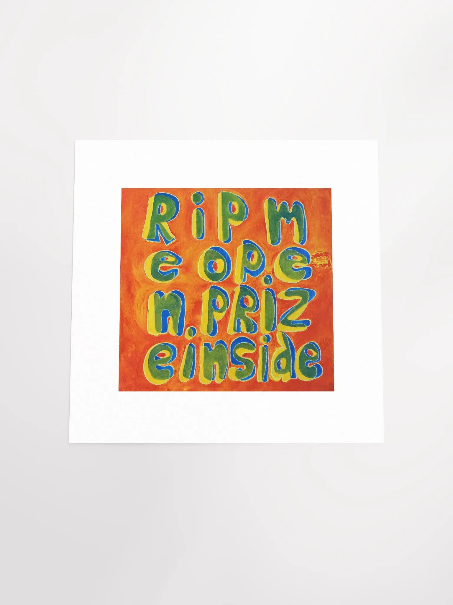 Rip Me Open Prize Inside Print product image (5)