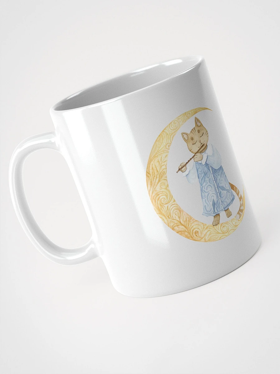 Flute Cat in the Moon Mug product image (1)