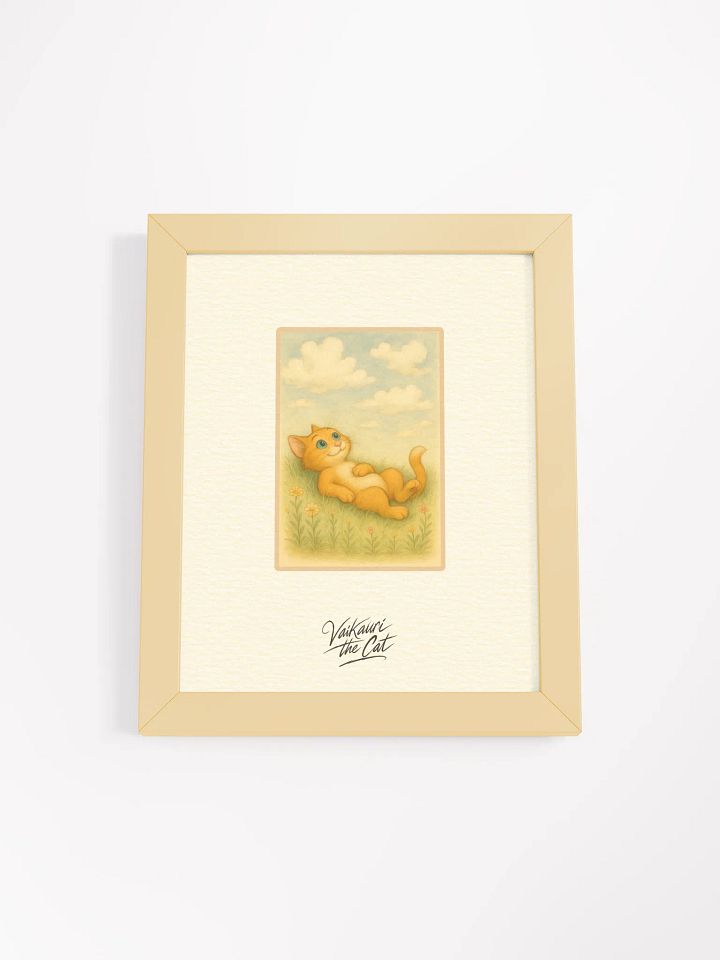 Vaikauri Cat Framed Matte Artprint product image (1)