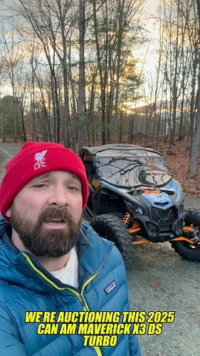 This 2025 Can-Am Maverick X3 closes in ONE HOUR! This rig has just SEVEN MILES on the clock! Remember, every bid is a chance ...