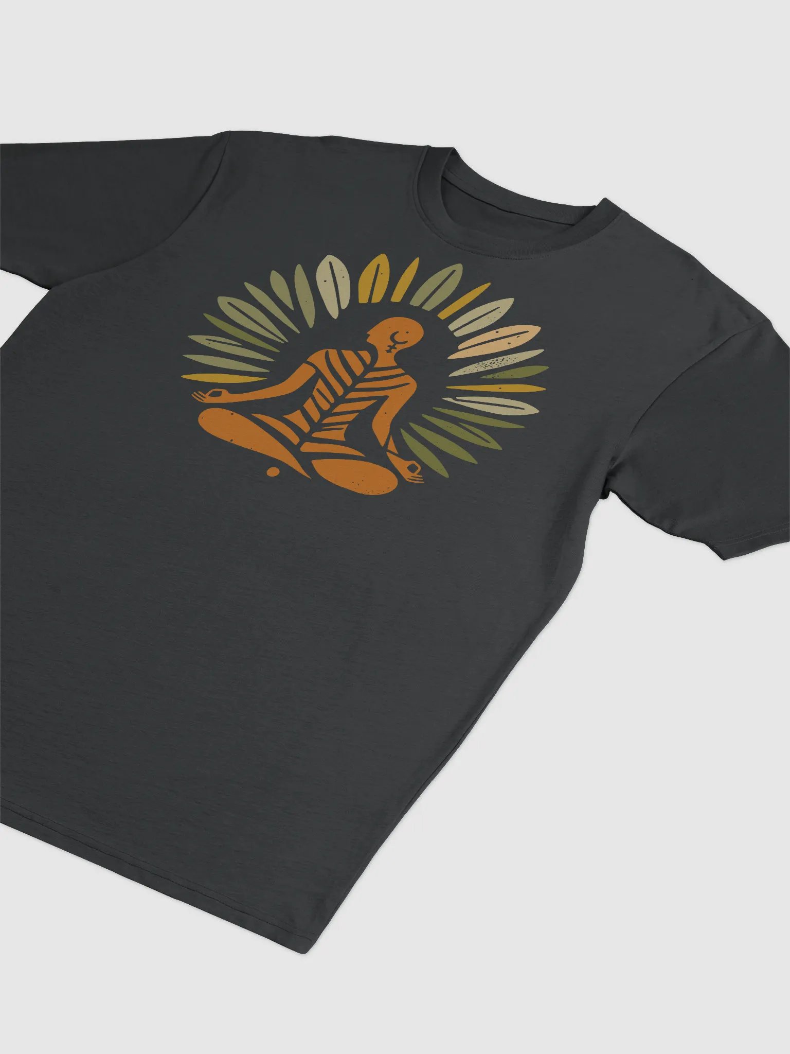 Zen Leaf Meditation Tee | Ancient Wisdom Meets Boho Style product image (3)