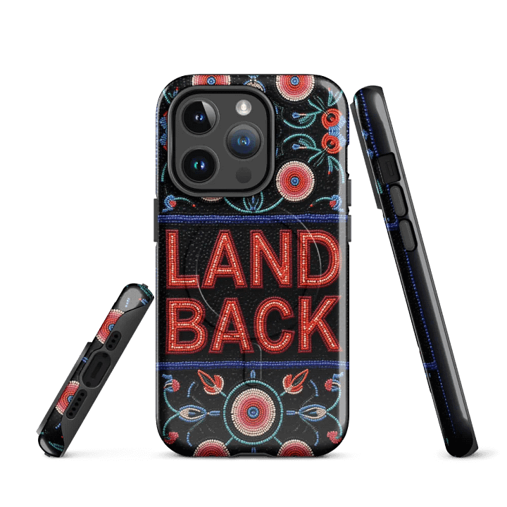 Land Back Faux-Beadwork iPhone Case product image (3)