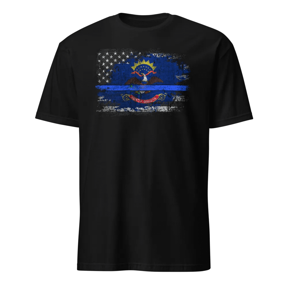 North Dakota Thin Blue Line Flag product image (1)