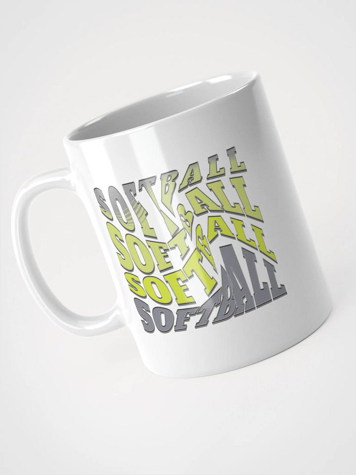 Swirl Softball Vivid Prints Heat Resistant Mug product image (2)