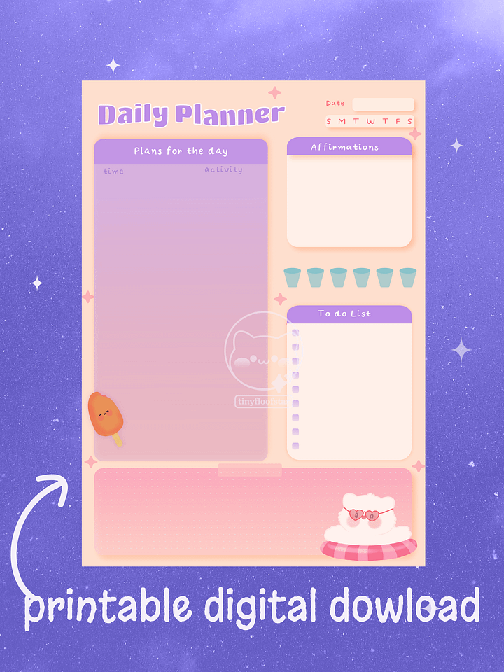 Summer Fun Daily & Weekly Printable Planners product image (2)