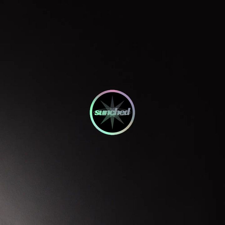 Holographic sunched sticker product image (4)