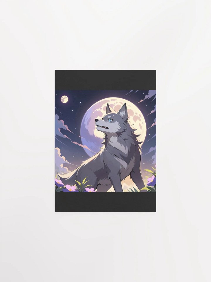 Moonlit Wolf Poster product image (8)