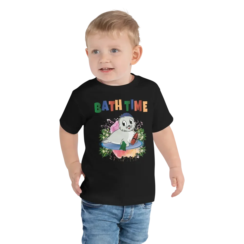 Bath Time Funny Colorful Bella +Canvas Toddler T-Shirt – Fun Gift for Kids product image (6)