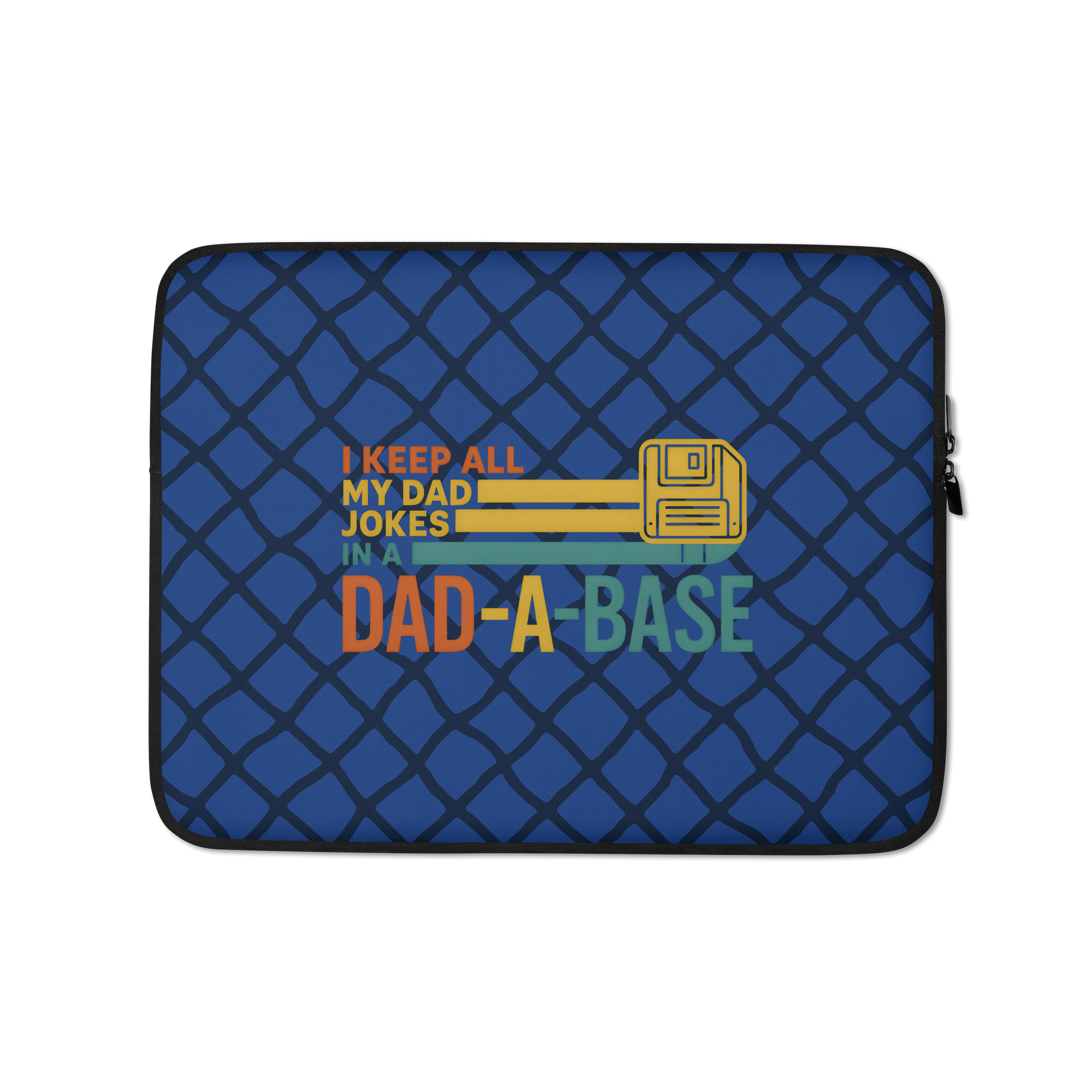 Dad-A-Base Laptop Sleeve | Funny Programmer Dad Case | Retro Tech-Inspired Computer Accessory product image (1)