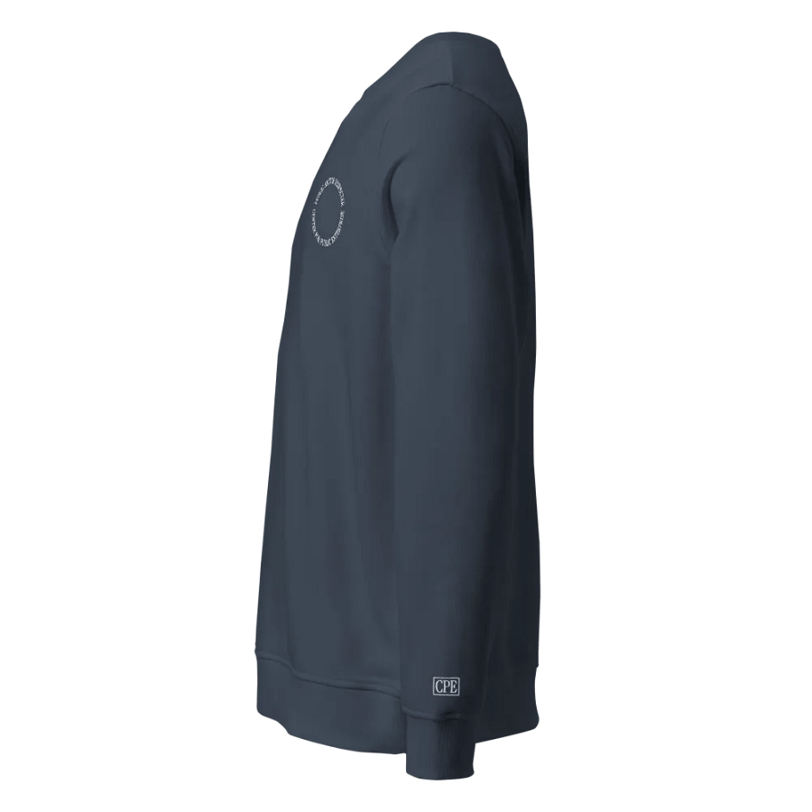 Embroidered Circle Crewneck (Navy) product image (2)