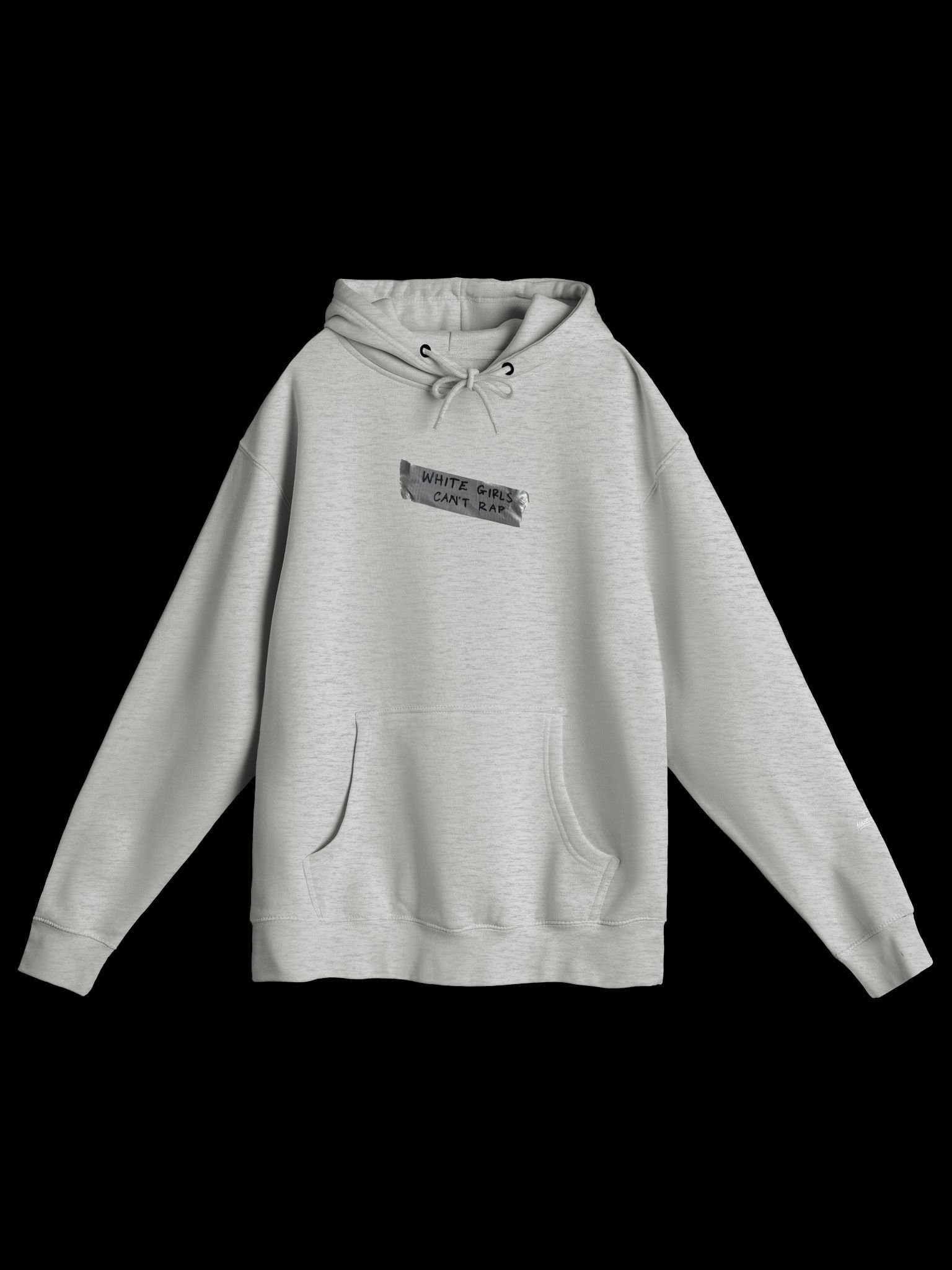 White Girls Can't Rap Gray Hoodie product image (1)