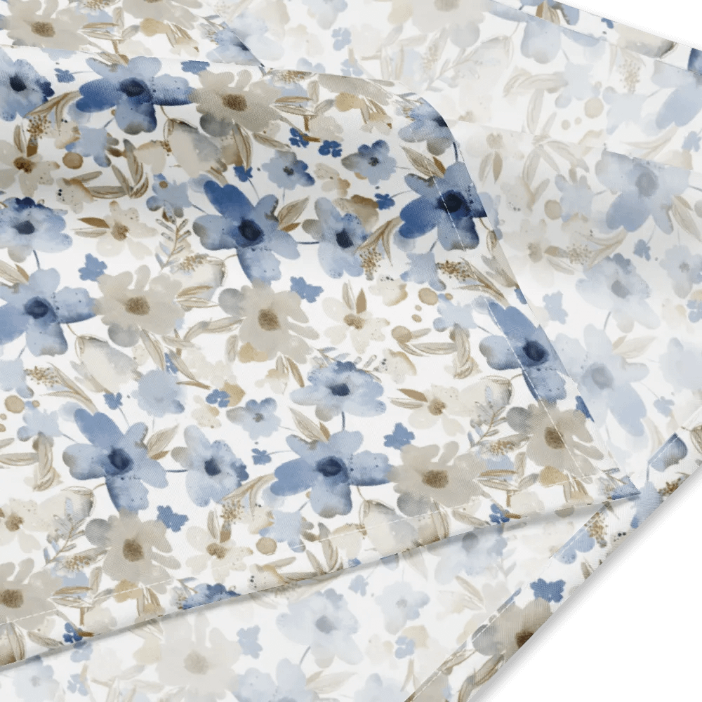 Blue grey Flowers Bandana product image (2)