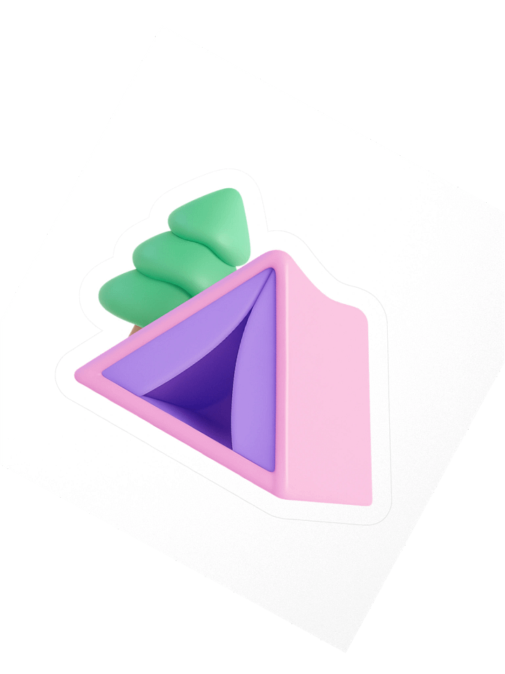 Camp Tent Sticker product image (2)