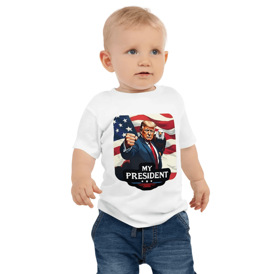 Baby T-Shirt: Trump, My President, with Eagle product image (6)