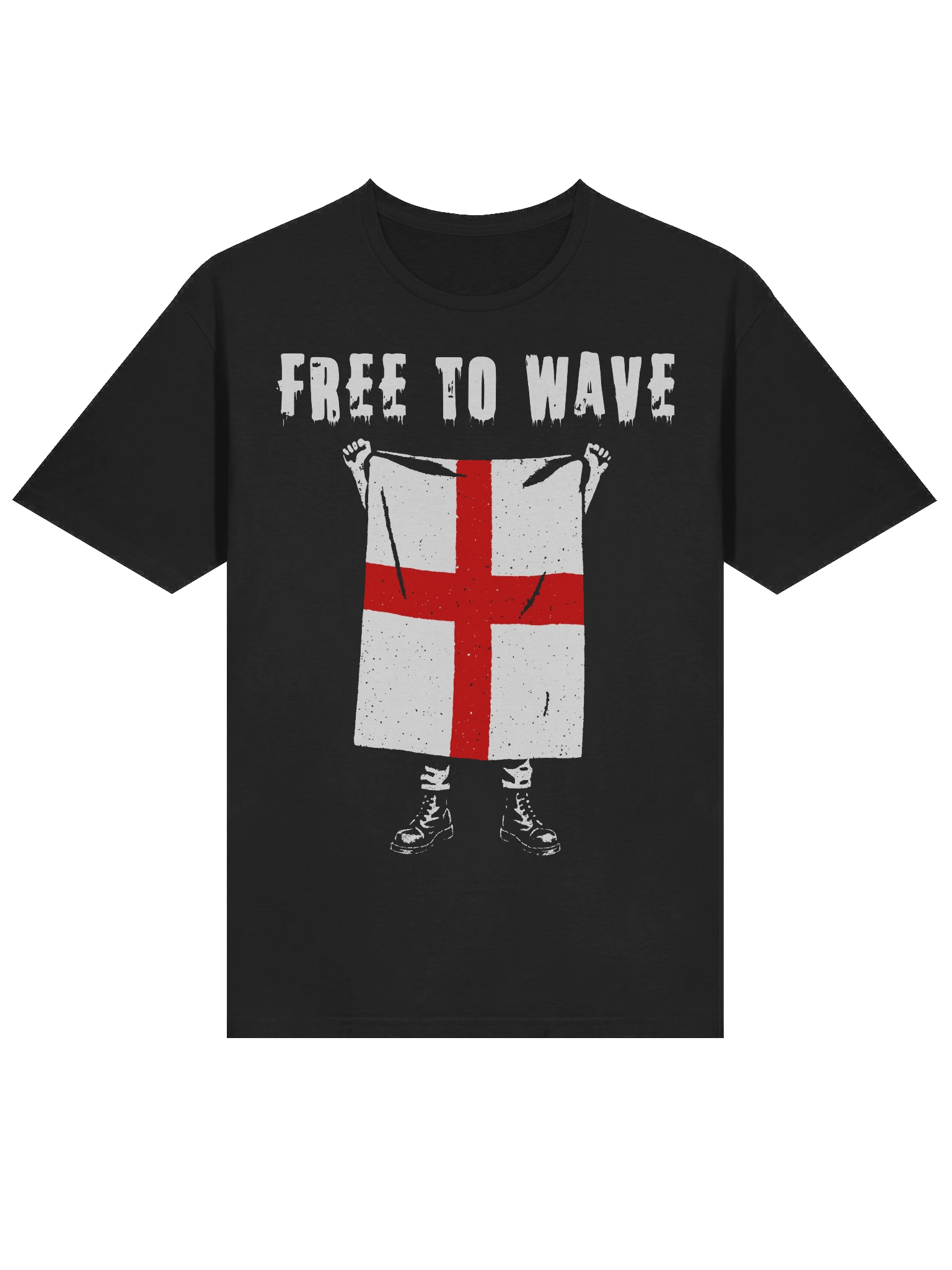 FREE TO WAVE – England St. George’s Cross Flag Tee product image (3)