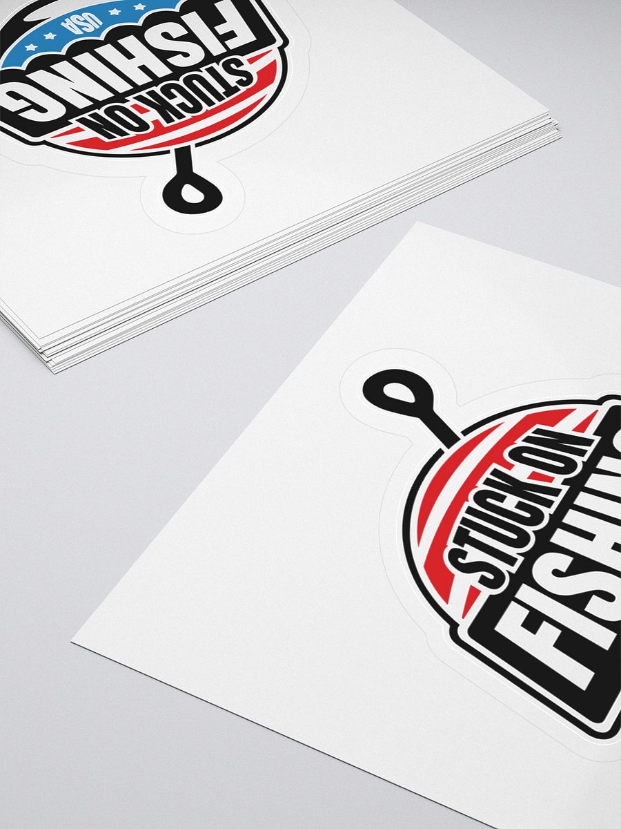 Stuck on Fishing Sticker product image (4)