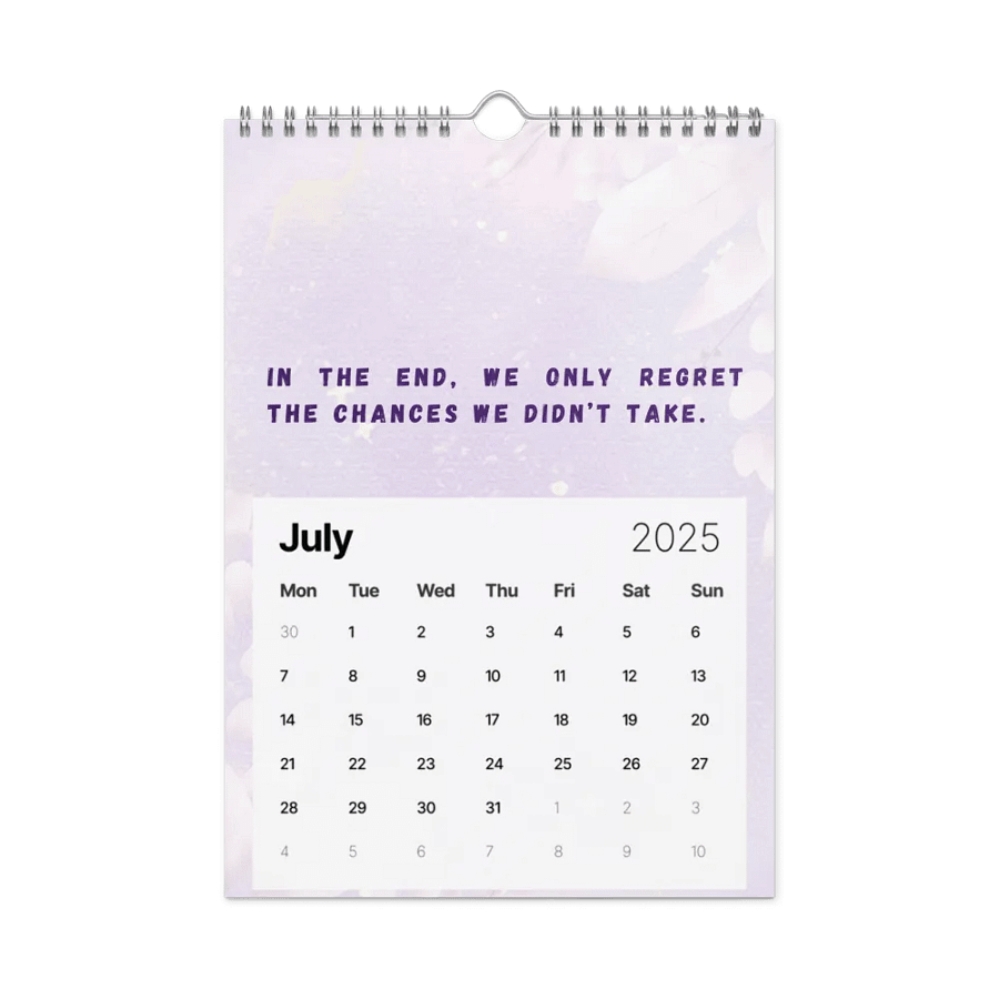 FLORAL INSPIRATIONAL QUOTES WALL CALENDAR 2025 product image (7)