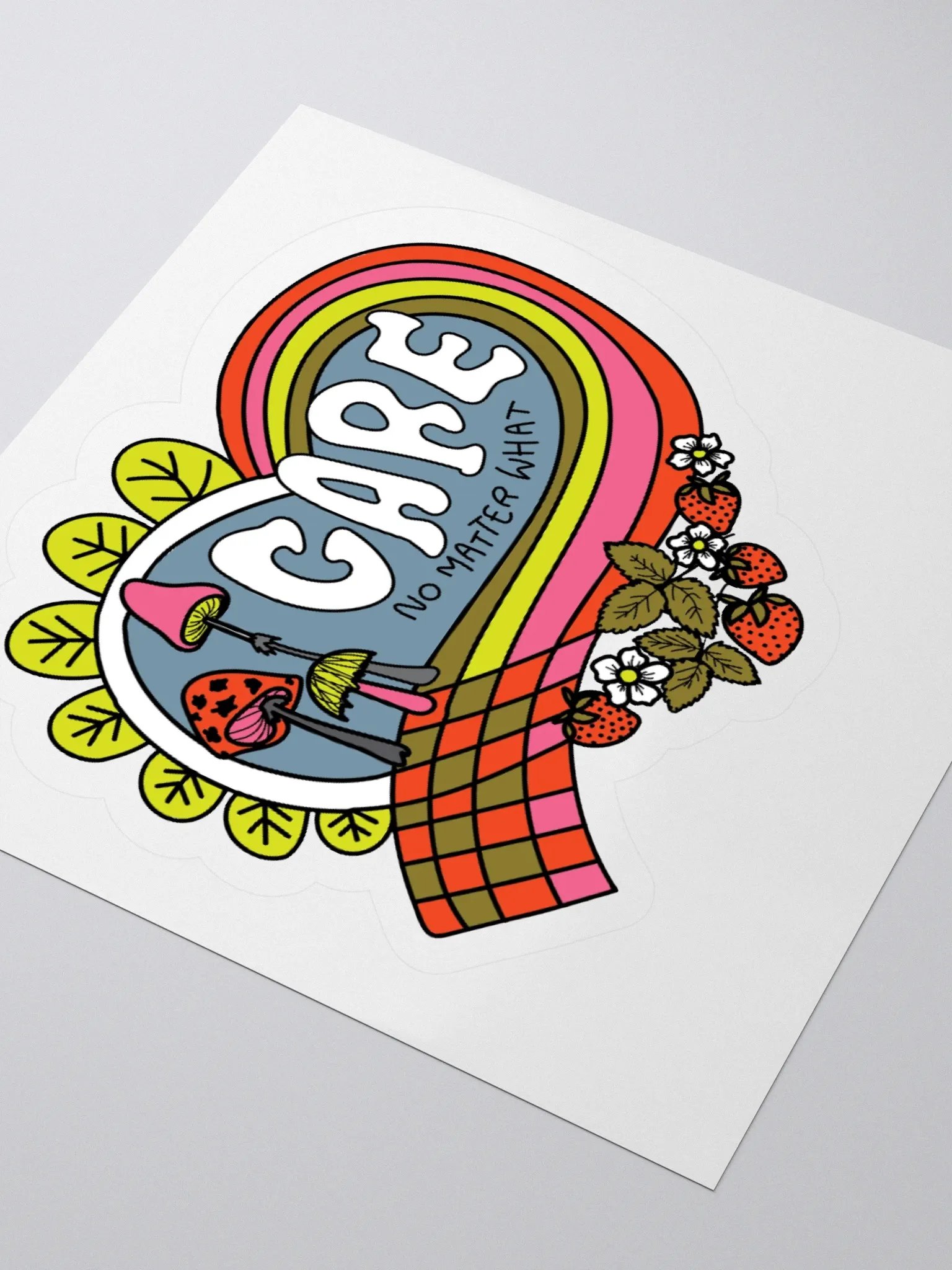 Care. No Matter What. Sticker product image (3)
