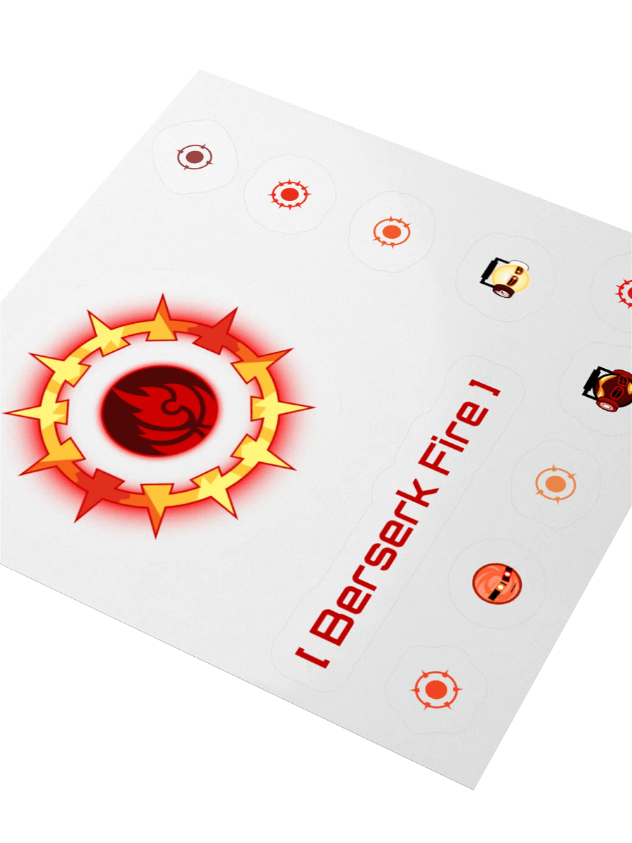 Berserk Fire Cut Sticker Set product image (8)