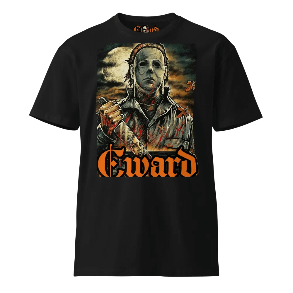 Cward micheal myers back and orange t-shirt Mens big fit product image (4)