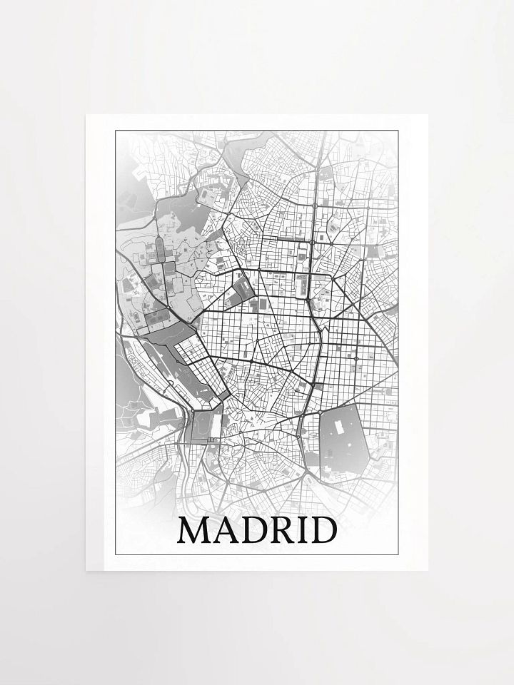 Madrid, Spain, city map print product image (3)