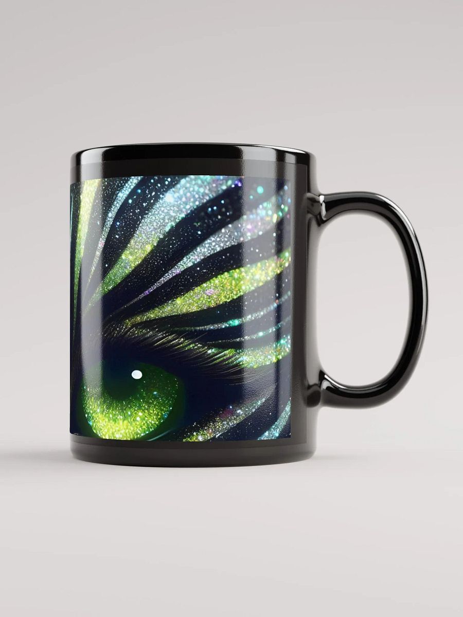 Glimmering Green-Eyed Cat Mug product image (1)