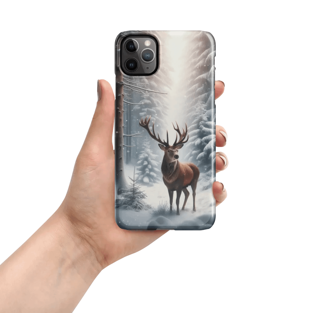 Majestic Deer Snowy Forest iPhone® Snap Case product image (51)