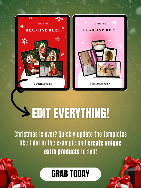 MRR/PLR Pinterest Christmas Templates product image (8)