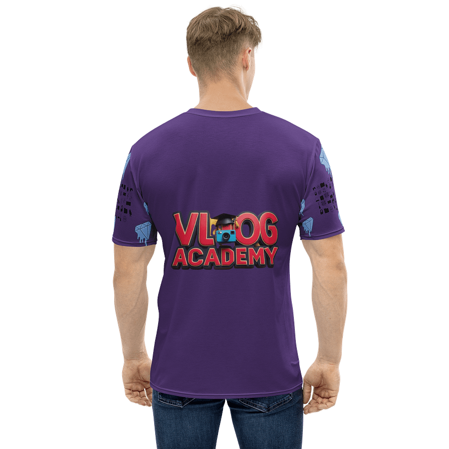 Purple Vlog Academy All-Over Print Crew Neck T-Shirt product image (1)