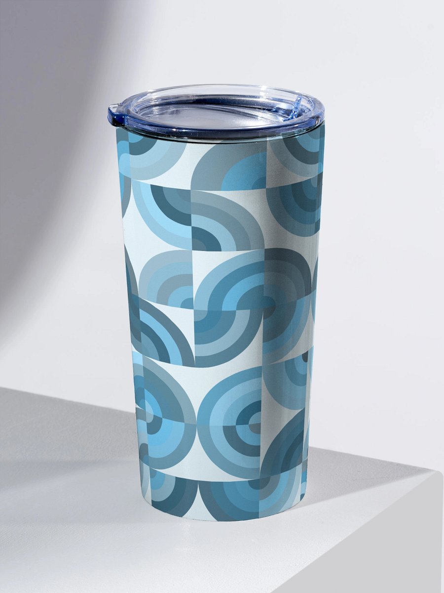 Serenity Blue Geometric Tumbler product image (2)