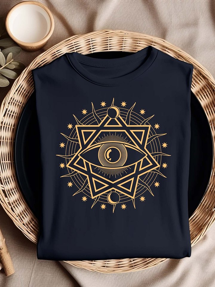 All-seeing eye within a Star of David - Tee product image (1)