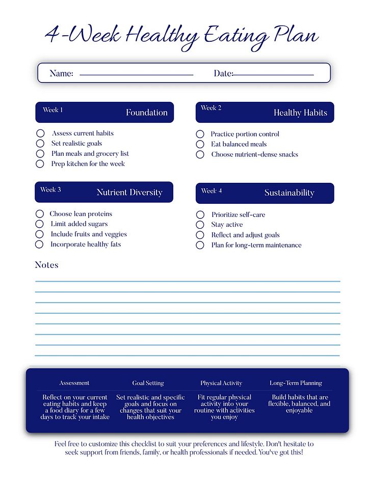 6 Piece Daily Planner Set (Blue) product image (1)