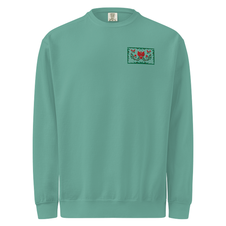 Hungarian Green Embroidered Sweatshirt product image (1)