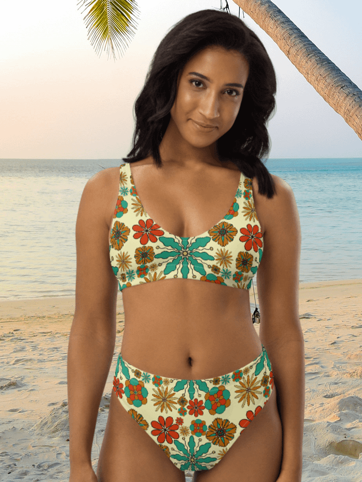 Retro Floral Harmony Bikini Set product image (2)