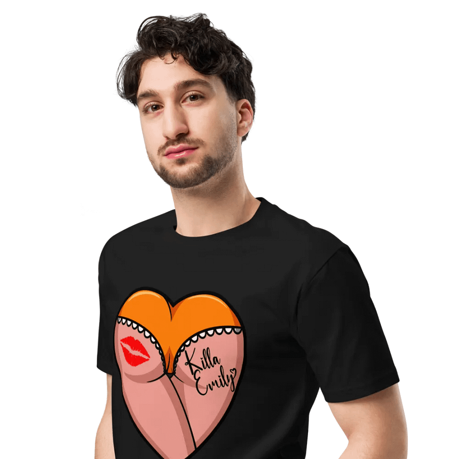 ORANGE HEART BUTT UNISEX TEE product image (4)