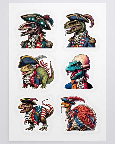 New American Dinosaurs 
Available in a variety of stickers.
