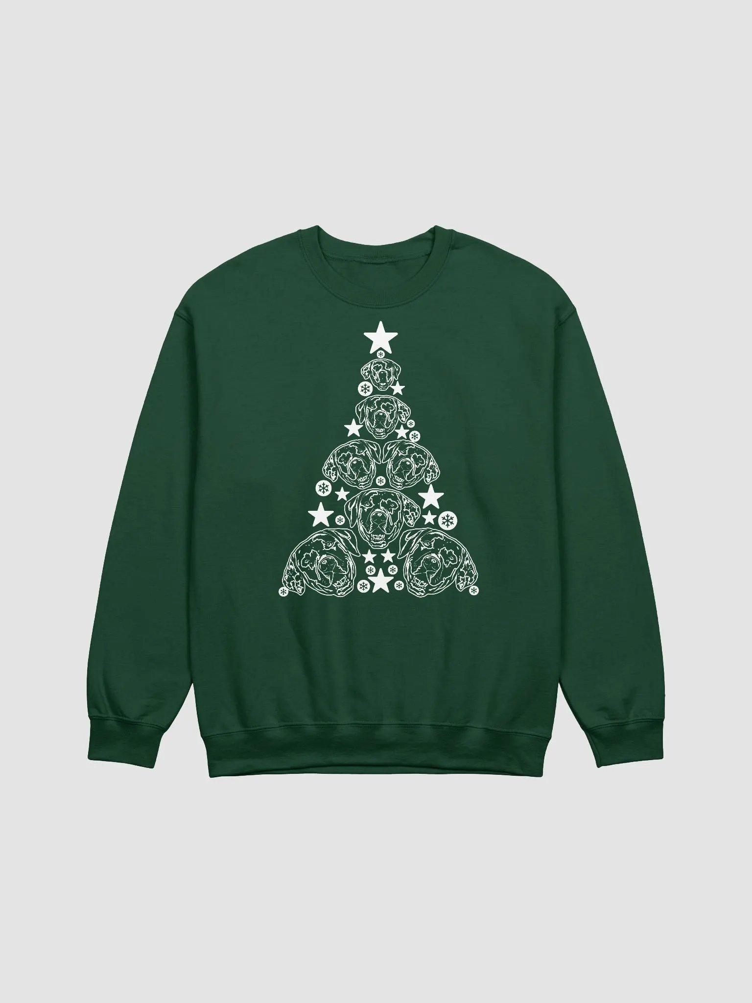 Catahoula Leopard Dog Christmas Tree Sweatshirt Design for Catahoula Leopard Dog Paw-rents product image (13)