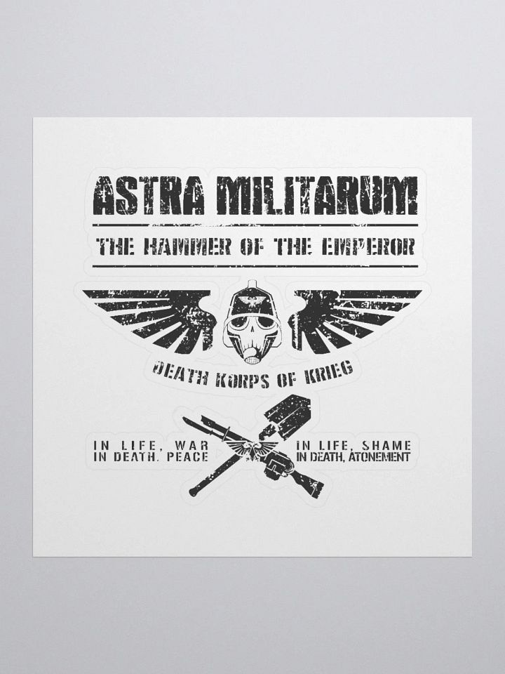 Death Korps of Krieg Warhammer 40k Sticker | Retro Military Design product image (2)