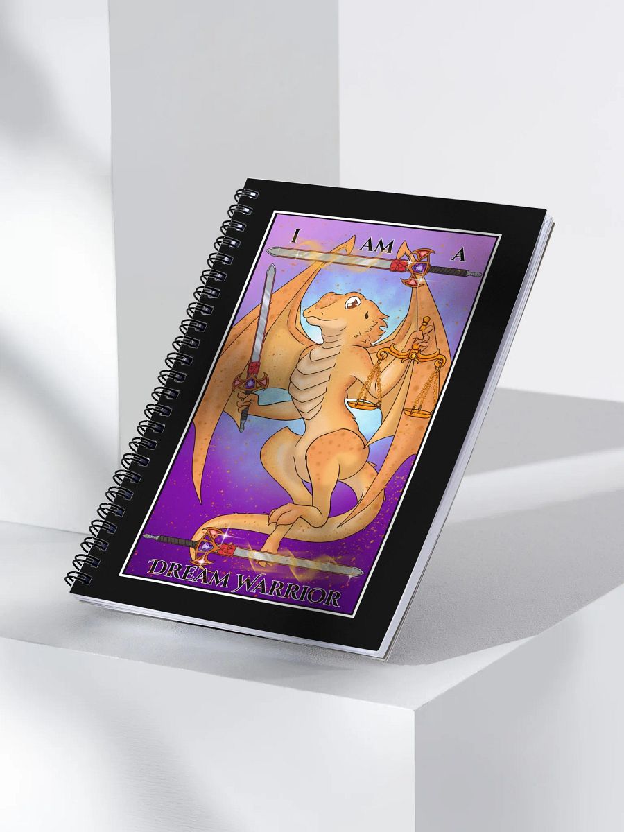 Day of the Dragon "Justice" Tarot Card Spiral Notebook product image (3)