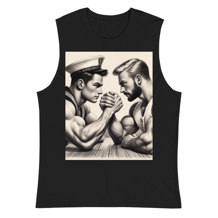 Up Close and Personal: Sailors – Tom of Finland Tribute Gay Pride Graphic Design Muscle Vest Tank Top product image (2)