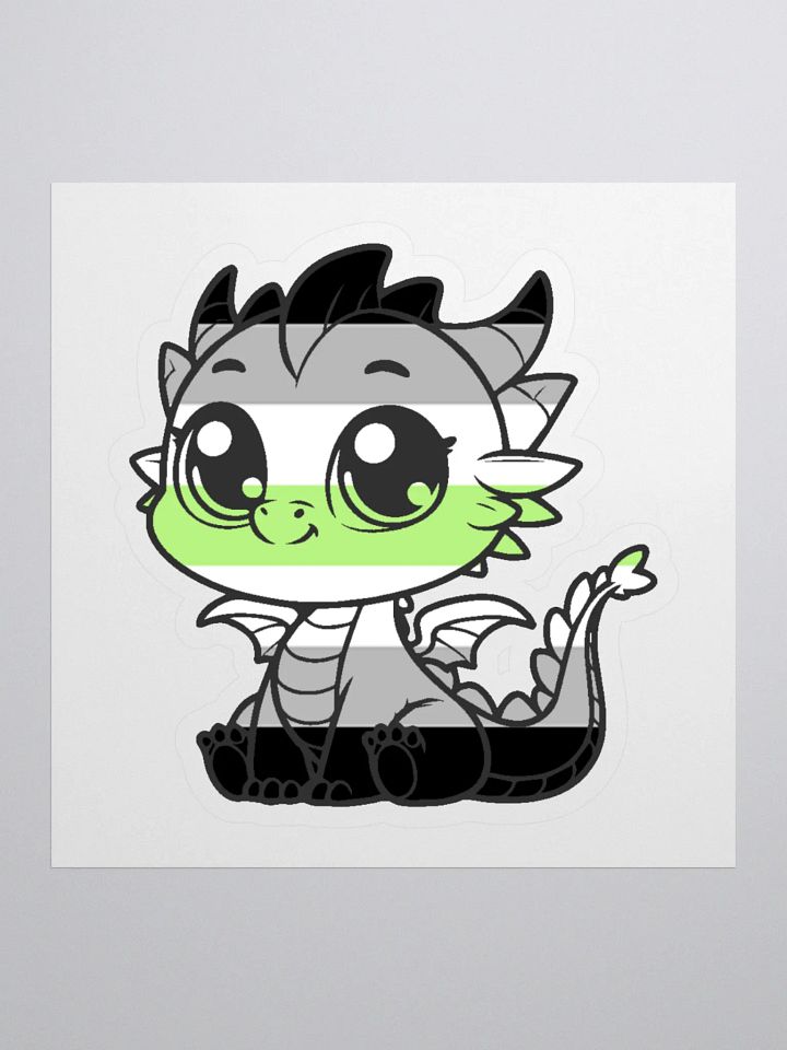Agender Pride Dragon Sticker product image (1)