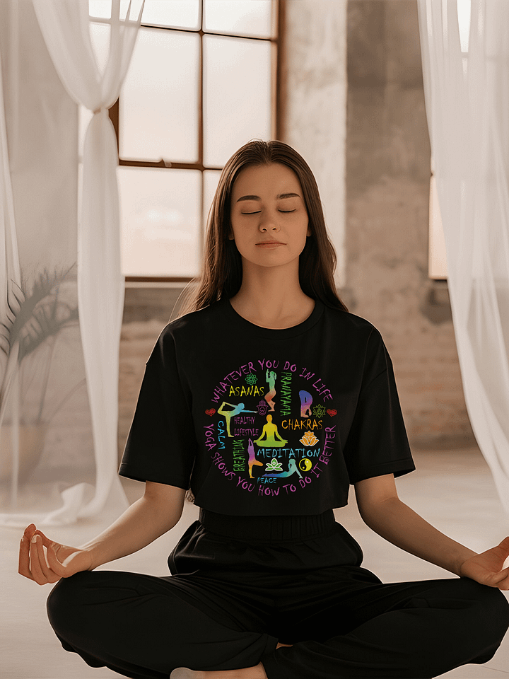 Yoga Meditation Trainer Chakra Asanas Yogi Class T shirt product image (2)
