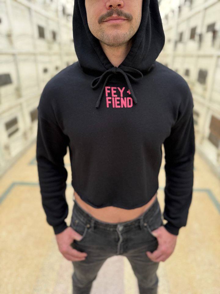 Occult Logo Crop Hoodie product image (2)