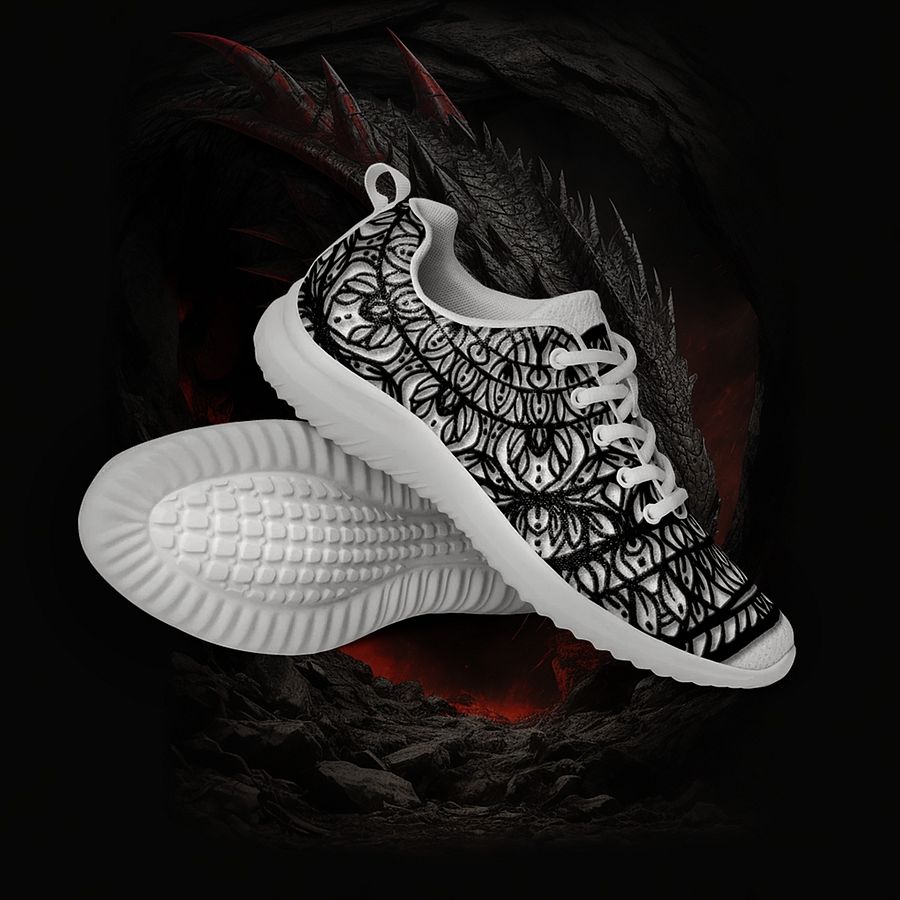 Mandala Symmetry Men's Athletic Shoes product image (1)